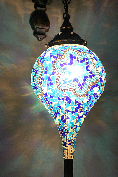 Long Bullet Glass Antique Mosaic Wall Lamp